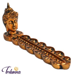 Incensário Régua Mod1 - Buda Busto Bronze