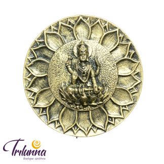 Incensário Redondo 10Cm - Lakshmi - Dourado
