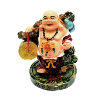 Estatua Decorativa Buda Da Fortuna 14cm - Mod E