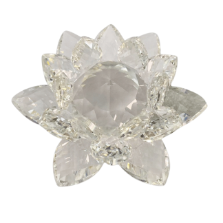 Flor De Lótus Cristal - Miolo 80mm Branca
