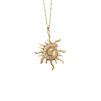 Gargantilha Sol Dourado