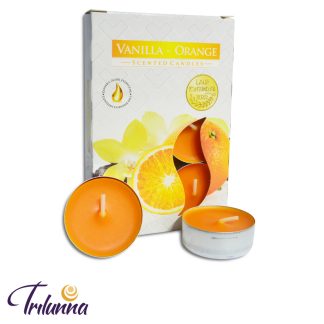 Vela Rechaud 6un - Vanilla - Orange