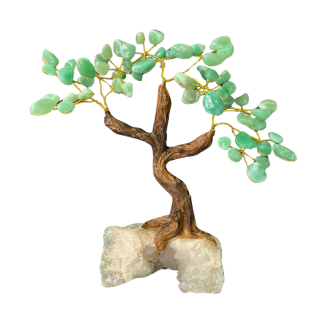 Arvore de Pedras 30cm Quartzo Verde