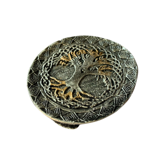 Incensário Pratinho Árvore da Vida Prata