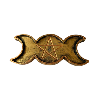 Incensário Trilunna/Pentagrama Dourado