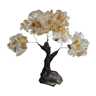Árvore De Resina 12cm Citrino
