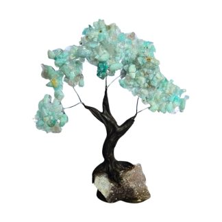 Árvore De Resina 12cm Amazonita
