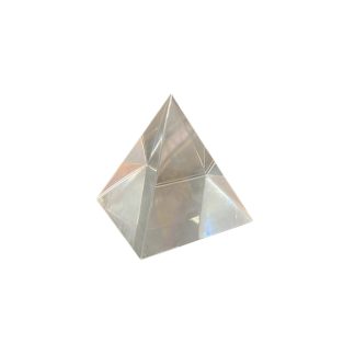 Pirâmide Vidro 06cm Branca