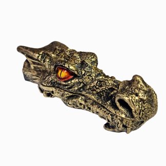 Incensário Cabeça De Dragão Dourado
