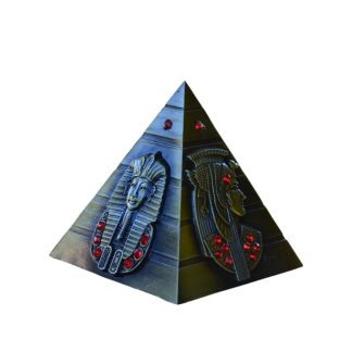 Pirâmide Metal 8,5cm Dourada C/Strass