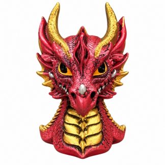 Incensário Cascata Cabeça De Dragão Vermelho