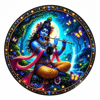 Incensário Vidro Bowl Krishna