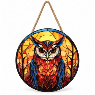 Mandala Coruja Porcelana Mod H