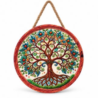 Mandala Arvore Da Vida Porcelana Mod D