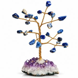 Árvore De Pedra C/ Arame 15cm Sodalita
