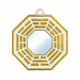Bagua Resina 06cm Branco