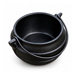 Caldeirão De Ferro S/Tripé - C/Alça - 1,2L - 14Cm